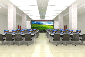 指揮中心4x6拼接屏效果圖1